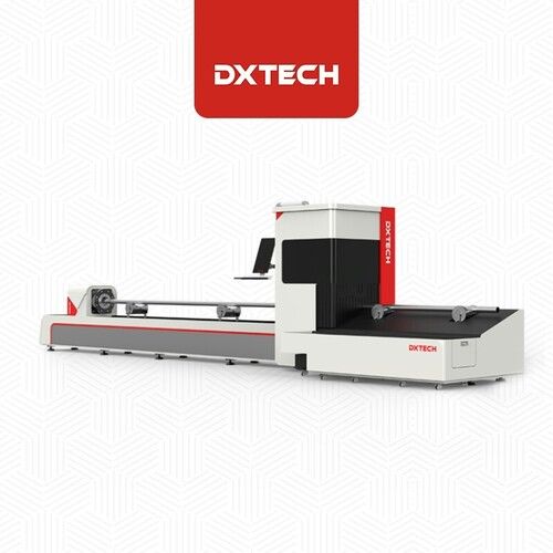 Semi Automatic 1500W Pipe Tube Fiber Laser Cutting Machine For Round Mild Steel