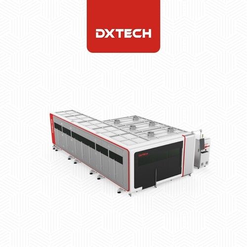 Automatic Dxtech 4000W 6000W Sheet And Tube Cutting Machine With Fully-Enclosed Cover Stainless Steel, Thick Carbon Steel