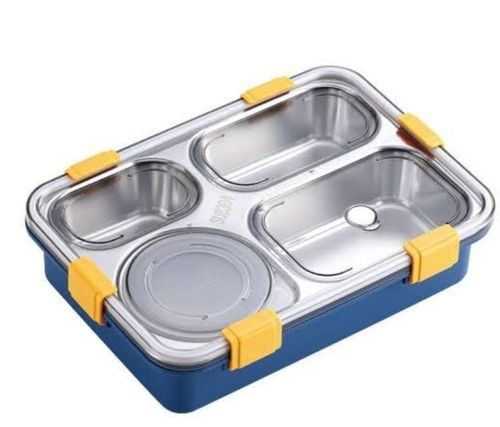 Stainless Steel And Plastic Material Lunch Box 