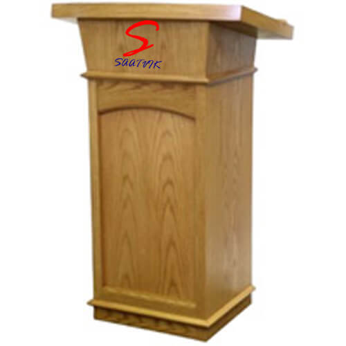 Teak Plywood Wooden Podium for School, Colleges, Office (SP-520)