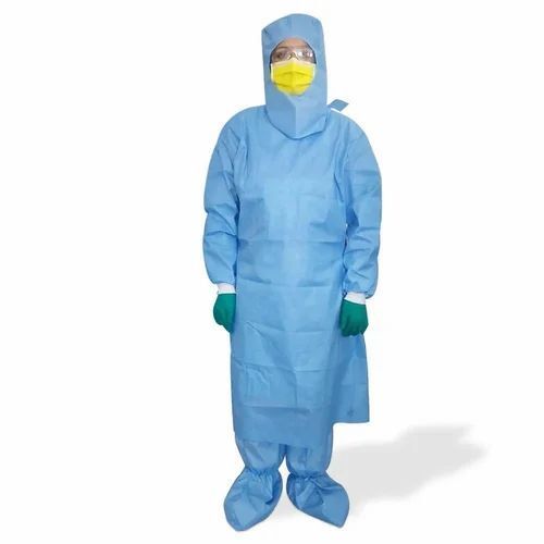 Blue Non Woven Personal Protective Equipment Kits