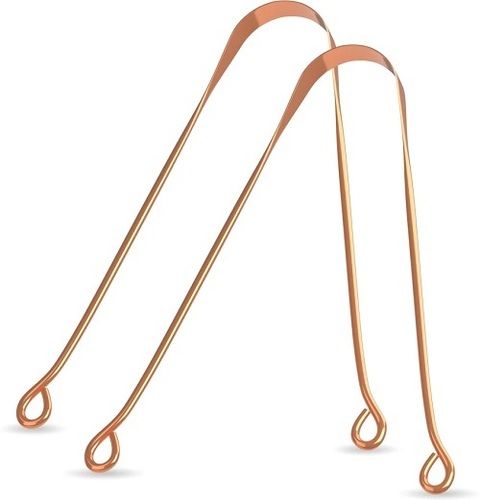 Copper Tongue Cleaner - Durable Copper Material | Portable Design, Easy To Use for Adults, Women, Men, Multiple Applications