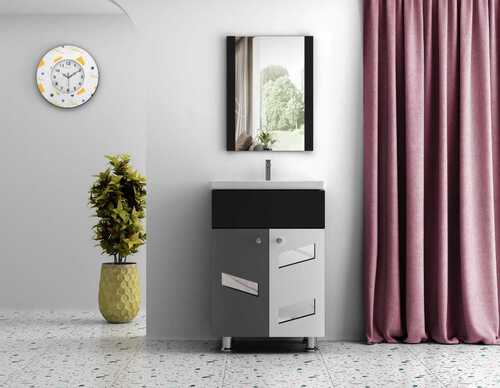 Modular Design Grey Pvc Bathroom Vanity Cabinet