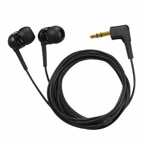 Portable And Durable Flexible Black Wired Mobile Earphons