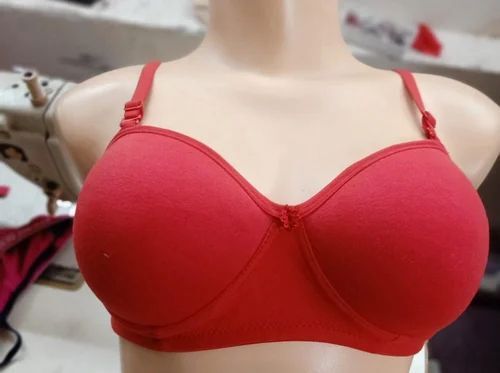 Lycra Cotton Non-Padded Ladies Plain Sports Bra, Light Pink at Rs 145/piece  in Tiruppur