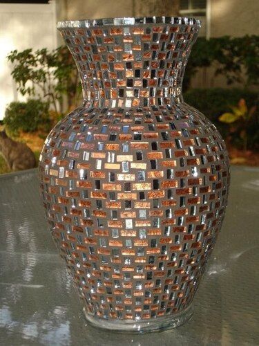 designer mosaics vase planter