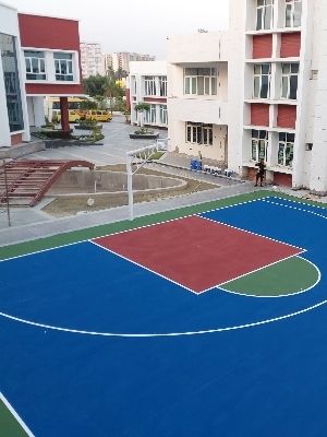 Anti-Aging Elegant Look Synthetic Basketball Courts Flooring