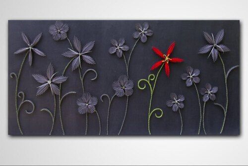 exceptional flower string art