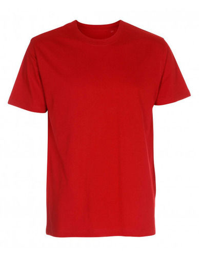 Half Sleeves Round Neck Red T Shirt Age Group: 16