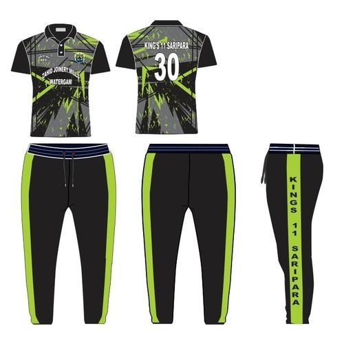 Polyester Premium Design Cricket Jersey And Trouser