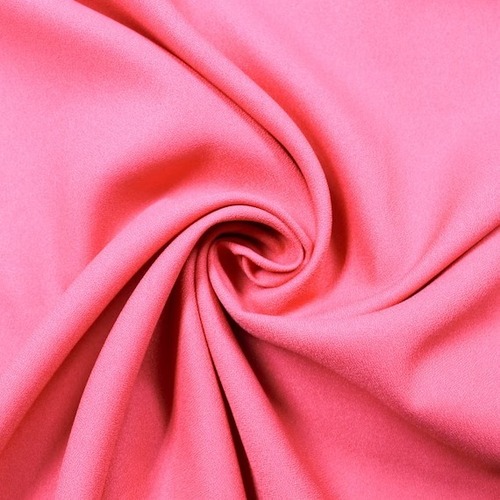 Comfortable, Easily Washable Plain Poly Crepe Fabric