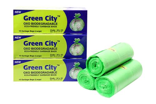 Green Biodegradable Garbage Bags