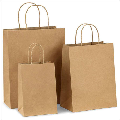 Plain Brown Color Paper Bag 