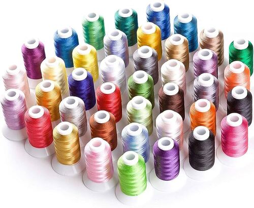 Sewing Machine Thread - Durable Material Different Color Smooth Fine Texture | Industrial Home Sewing Machine Washable Low Friction