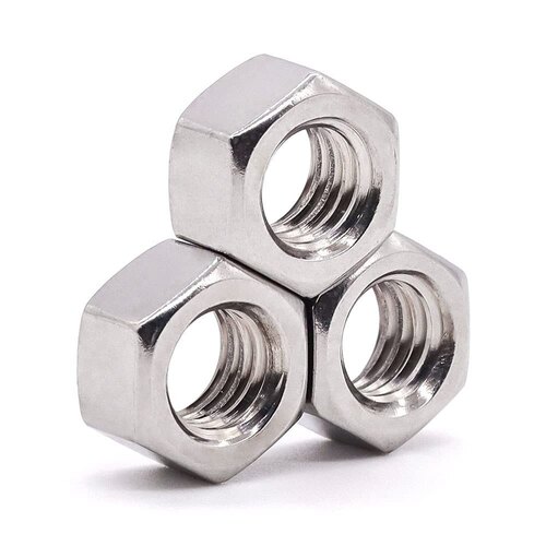 Corrosion And Rust Resistant 410 Stainless Steel Hex Nuts - 410 Stainless Steel, Hex Shape, Silver Color, Polished Surface | Durable, Corrosion Resistant, Commercial Usage