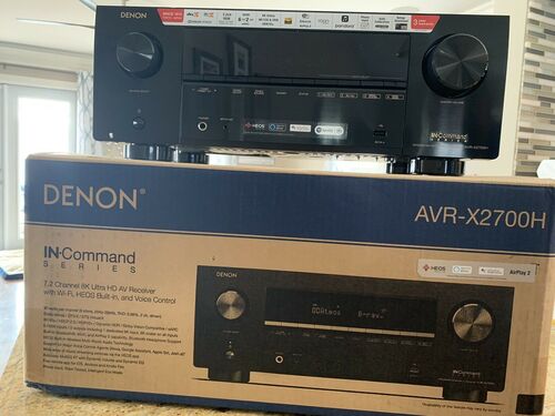 Denon AVR-X2700H 8K Ultra HD 7.2 Channel (95 Watt X 7) AV Receiver