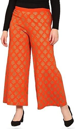 Comes In Various Colors Designer Palazzo Pants For Ladies