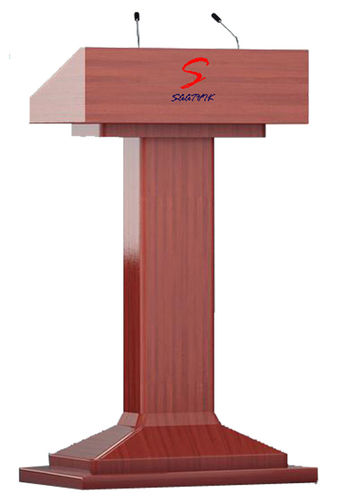 Plywood Wooden Podium With Two Shelf (Sp-532)