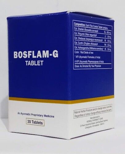 Ayurvedic Bosflam-G Tablets, Packaging Size 30 Tablets