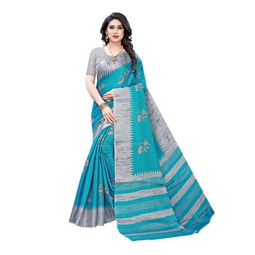 Multiple Casual Wear Multi-Color Printed Designer Silk Sarees For Ladies