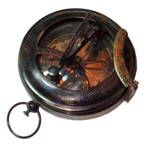 Easy To Install Portable And Durable Antique Brass Compass