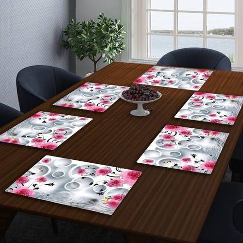 Washable Designer Multi-Color Printed Tables Mats