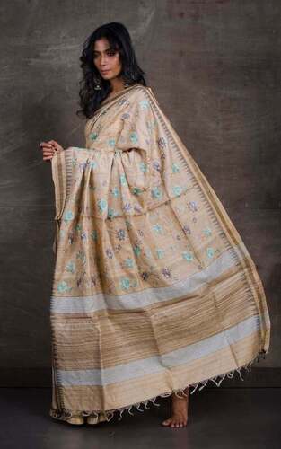 Standard Women Printed Assam Silk Saree