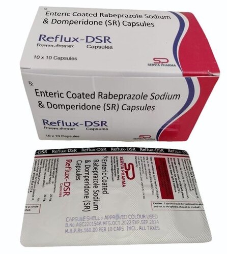 Rabeprazole Domperidone Capsules - 100% Pure Clinically Proven Superior Quality | Prescription Only 100% Safe Free from Harmful Chemicals No Side Effects Recommended for Adults