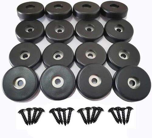 Lightweight Round Shape Natural Black Rubber Foot Pad For Industrial Usage