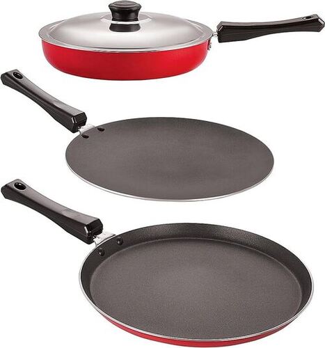 Round Shape Corrosion Resistant Stainless Steel Non-Stick Frying Pan With Handle