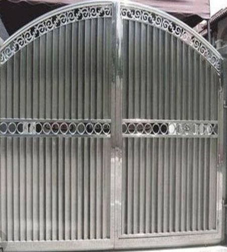 Stainless Steel 304 - Standard Size, Silver Color | Heavy-Duty, Corrosion and Weather Resistant Manually Operated Main Door Gate