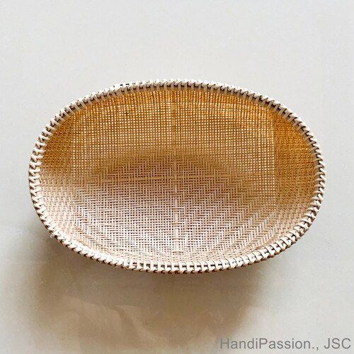 Bamboo Woven Colander Bowl Kitchen Decor