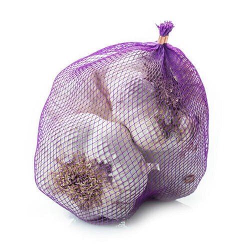 Easy To Carry Lightweight Plain Plastic Garlic Packaging Net Bags