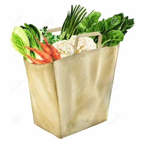 Easy To Carry Lightweight Single Compartments Reusable Plain Grocery ...