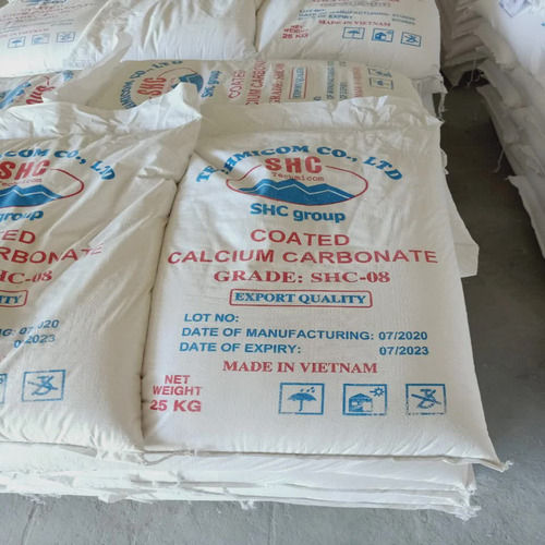 SHC 08 Grade Calcium Carbonate Indian Coated