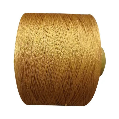 1 Ply Glossy Finish Plain Golden Fancy Malai Dori For Garments Industry