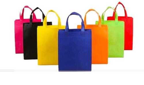 Available In Many Different Colors Single Compartment Plain Disposable Shopping Carry Bags With Flexiloop Handle