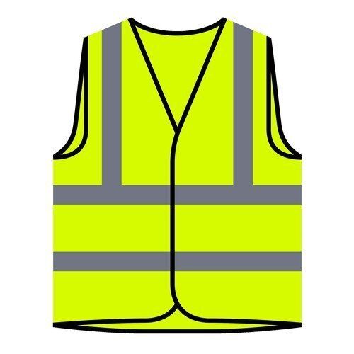 Yellow Sleeveless Safety Jackets