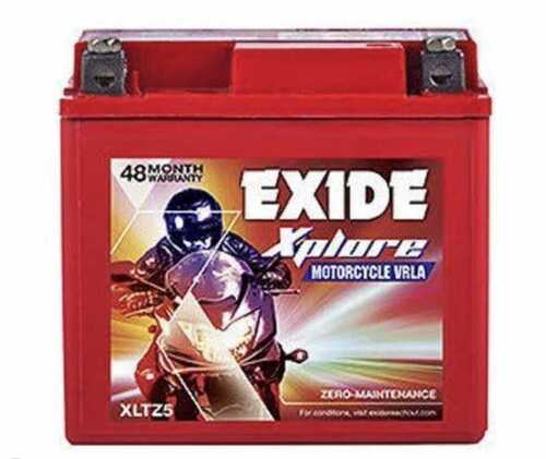 Long Lasting Heavy-duty Vibration Free Two Wheeler Exide Bike Batteries