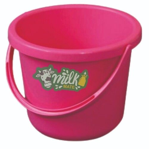 PINK Plastice Bucket 13ltr, For Household, Unbreakable