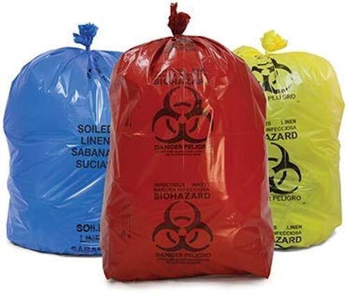 Eco Friendly Multi-Color Non Chlorinated Biohazard Bags