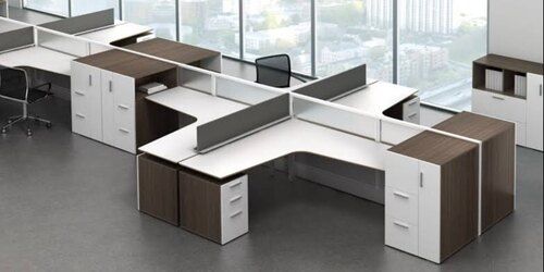 Moisture Proof L Shape Office Work Station