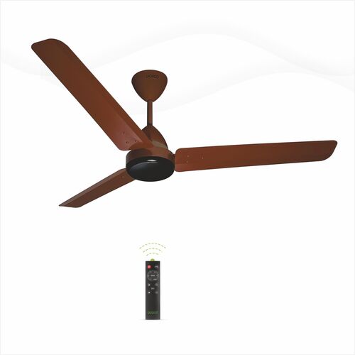Modular Decorative Ceiling Fan - High Speed, Three Blade Design | Brown Color, Electrical Power Source, Ceiling Installation