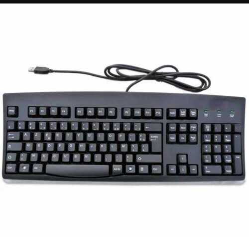 USB Connectivity - New Black ABS Wired Computer Keyboard | Infrared Technology, Designed for Precision Typing