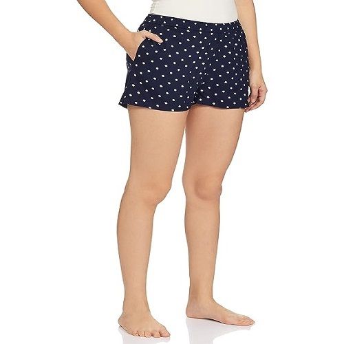 Washable And Comfortable Printed Casual Wear Ladies Cotton Shorts