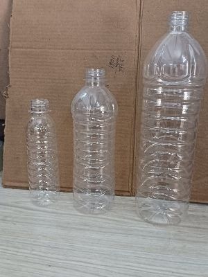 Leak Resistance PET Water Bottle - Rigid Plastic, Transparent Color | Screw Cap Design for Water, Soda, Juice, and Oil