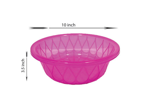 Round Plastic Basin Bowl