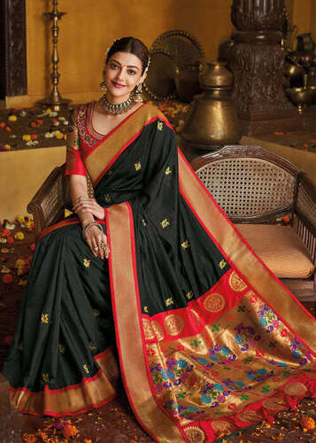 black saree