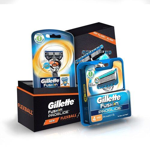 Gillette Flexball Razor With 4 Cartridges