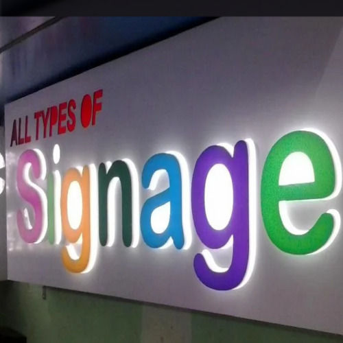 Alphabet Acrylic Backlit Sign Board